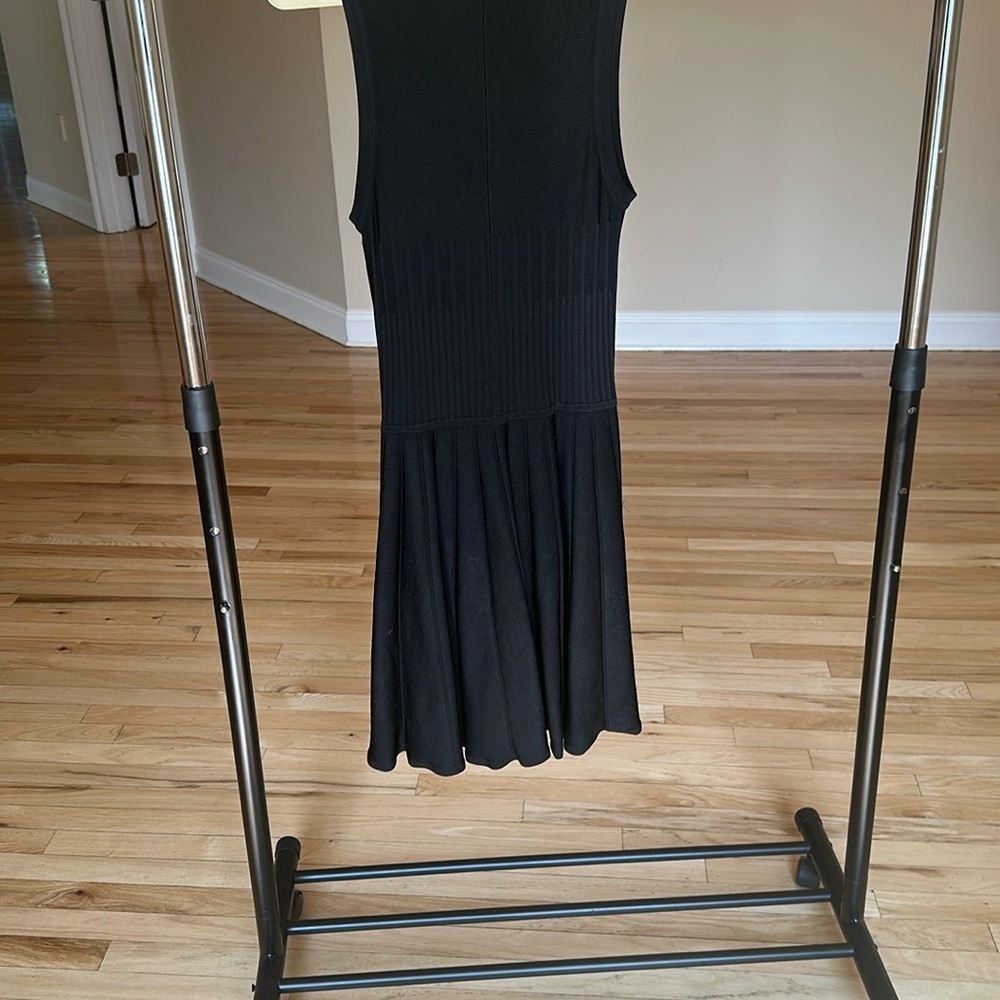 Parker Amanda Full Zipper Front Dress Black A Line Flare Sz Small - Picture 11 of 11